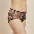 Panty "Rosen" 3er-Set bordeaux, beige, schwarz