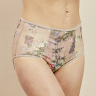Panty "Rosen" 3er-Set bordeaux, beige, schwarz
