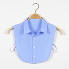 Krageneinsatz blau + weiß 2er Set