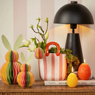 Vase Handtasche gestreift aus Keramik