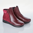 Stiefelette "Olga" bordeaux