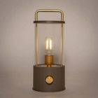 LED-Laterne Design A matt taupe