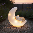 Solardeko "Katze auf dem Mond"