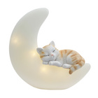 Solardeko "Katze auf dem Mond"