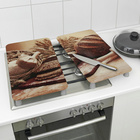 Herdabdeckplatten "Brot-Design" 2er-Set Basilico