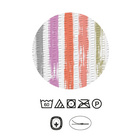 Castell Baumwoll Seersucker Bettwäsche Längsstreifen rot, 1x 135x200 cm + 1x 80x80 cm