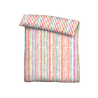 Castell Baumwoll Seersucker Bettwäsche Längsstreifen rot, 1x 155x220 cm + 1x 80x80 cm
