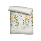 biberna Baumwoll-Satin Bettwäsche Blumen perlmutt, 1x 155x220 cm + 1x 80x80 cm