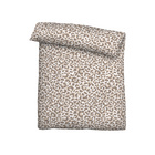 Castell Baumwoll Seersucker Bettwäsche Leo taupe, 1x 155x220 cm + 1x 80x80 cm