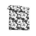 Castell Baumwoll Renforce Bettwäsche Blüten titanium, 1x 135x200 cm + 1x 80x80 cm