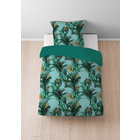 Castell Baumwoll Satin Bettwäsche Jungle gletscher, 1x 135x200 cm + 1x 80x80 cm