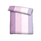 Castell Mikrofaser Seersucker Bettwäsche Längsbalken flieder, 1x 135x200 cm + 1x 80x80 cm