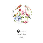 biberna Baumwoll-Satin Bettwäsche Birdie weiß, 1x 135x200 cm + 1x 80x80 cm