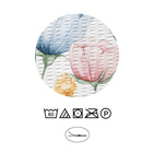 Castell Mikrofaser Seersucker Bettwäsche Blätter sturmgrau, 1x 135x200 cm + 1x 80x80 cm