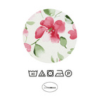 Castell Mikrofaser Bettwäsche Blümchen rubin, 1x 135x200 cm + 1x 80x80 cm