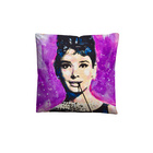 SID MAURER Mikrofaser Bettwäsche Audrey Hepburn viola, 1x 155x220 cm + 1x 80x80 cm