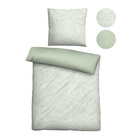 biberna Tencel Bettwäsche Strudel salbei, 1x 135x200 cm + 1x 80x80 cm