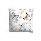 biberna Tencel Bettwäsche Schmetterlinge weiß, 1x 135x200 cm + 1x 80x80 cm