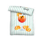 biberna Linon Bettwäsche Spritz mint, 1x 135x200 cm + 1x 80x80 cm