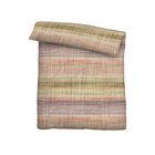 biberna Seersucker Bettwäsche Streifen-Karo macchiato, 1x 135x200 cm + 1x 80x80 cm