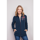 Fleece-Jacke "Blüte" navy
