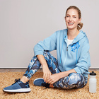 Kapuzenjacke mit Blütenprint Amélie di Santi