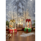 LED-Schneekugel "Geschenk" rot Eldo