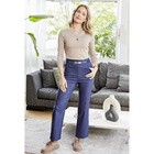 High-Waist-Jeans "Coco" blau