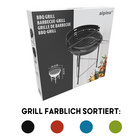 Holzkohlegrill BBQ farblich sortiert alpina