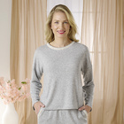 Lounge-Pulli graumeliert