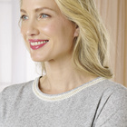 Lounge-Pulli graumeliert