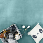 Kurzflor-Teppich TATAMI 475 Blau Rund Paco Home