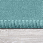 Kurzflor-Teppich TATAMI 475 Blau Rund Paco Home