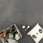 Kurzflor-Teppich TATAMI 475 Grau Rund Paco Home