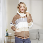 Teddy-Jacke im Tricolor-Look