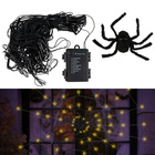 LED-Spinnennetz mit Spinne für Halloween