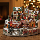 Weihnachtsdorf mit Licht und beweglichem Zug