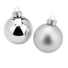 Weihnachtskugeln Silber, 12er-Set – Wurm