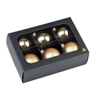 Weihnachtskugeln Gold, 6er-Set – Wurm