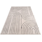 Kurzflor Teppich Tuana 215 Grau Paco Home