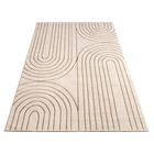 Kurzflor Teppich Tuana 215 Creme Paco Home