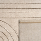 Kurzflor Teppich Tuana 215 Creme Paco Home
