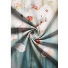 Feinbiber-Bettwäsche "Aquarellblumen" natur biberna