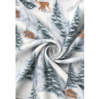 Castell Polycotton-Biber-Bettwäsche „Winter“ taubenblau