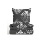 Castell Polycotton-Biber-Bettwäsche „Ornament“ titanium