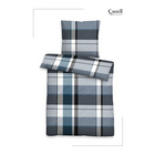 Castell Polycotton-Biber-Bettwäsche „Karo“ petrol