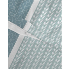 Castell Polycotton-Biber-Bettwäsche „Längsstreifen“ petrol