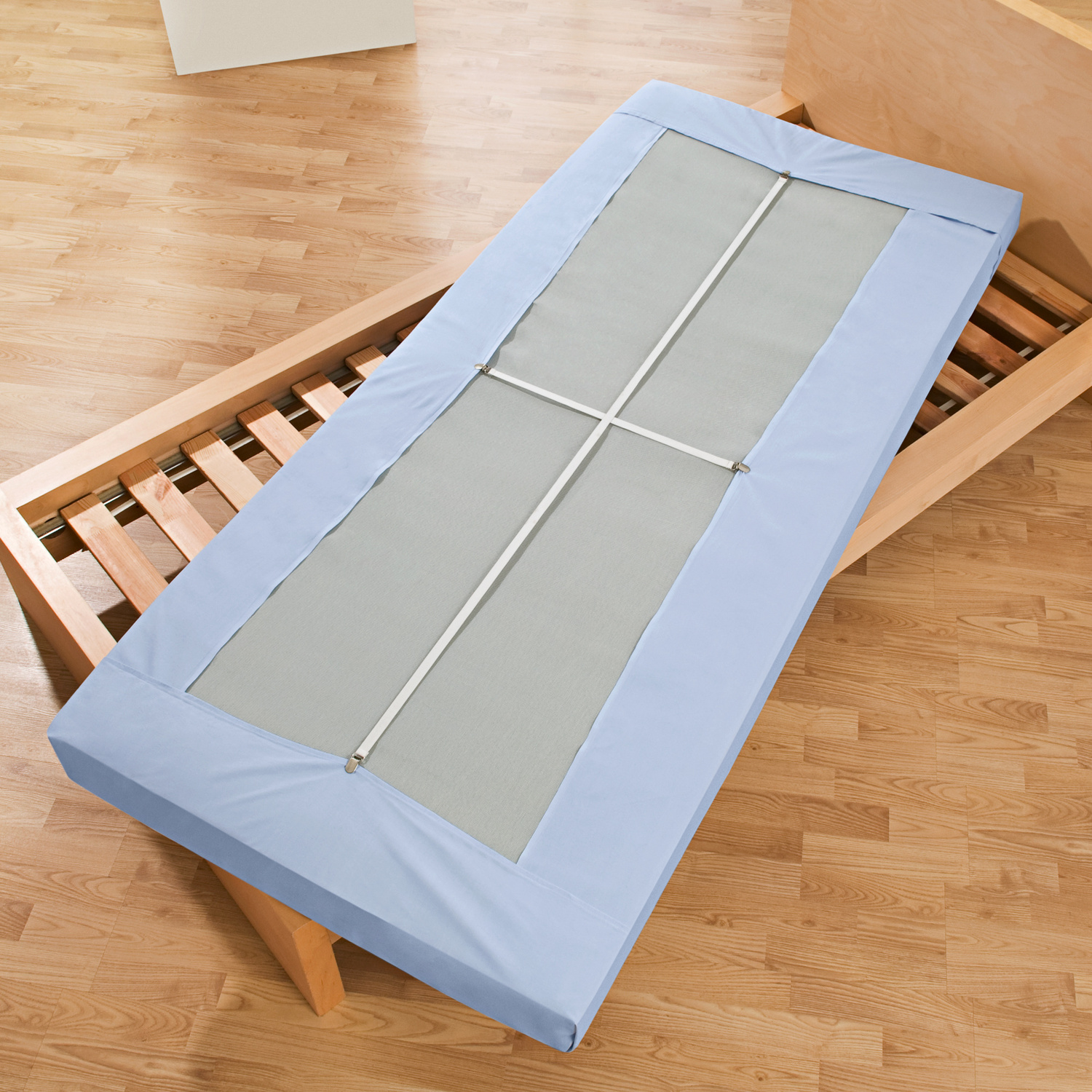 Bettlakenspanner Set - 4 Verstellbare Clips Mit 8 Deckenclips Gegen Verrutschen