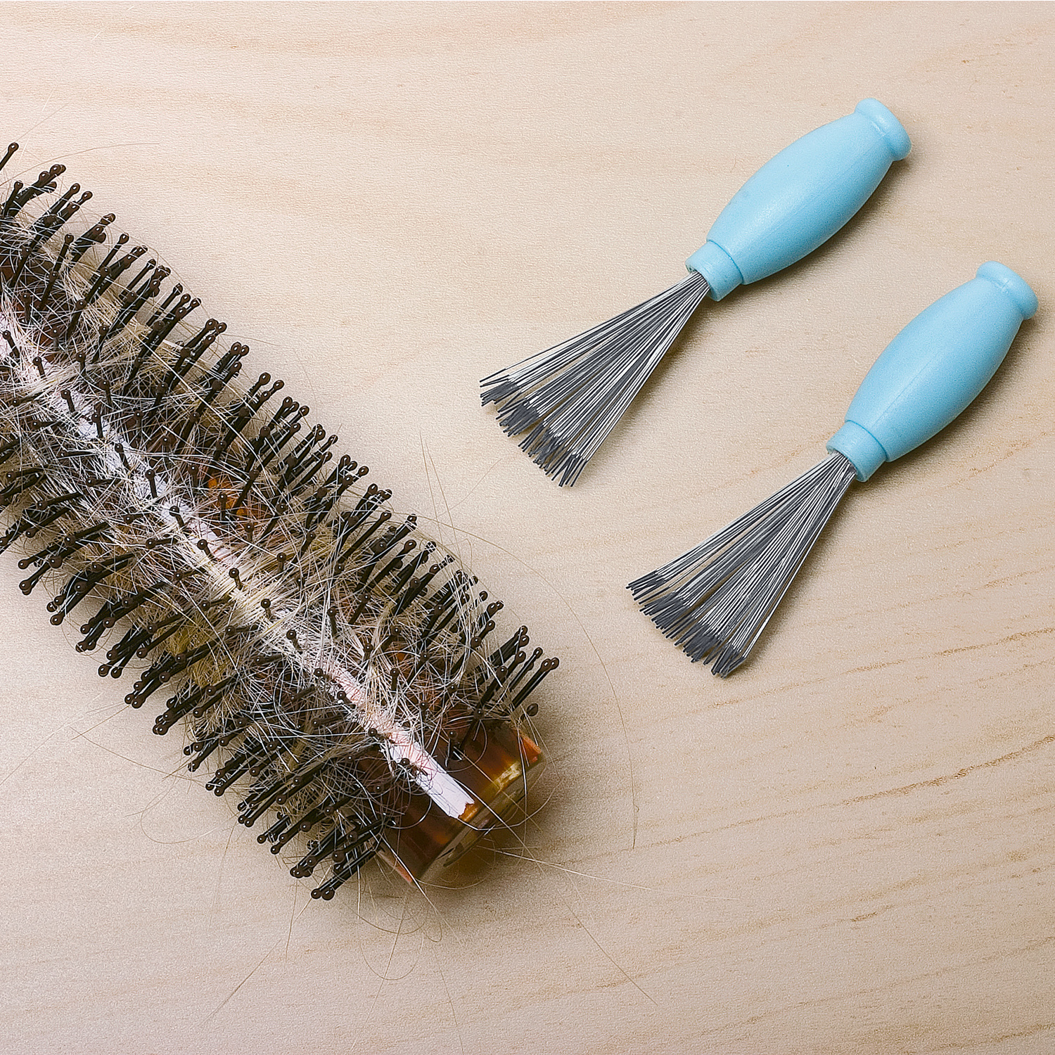Haarbürsten-Reiniger (2er Pack) – Entfernt Haare & Rückstände Mühelos