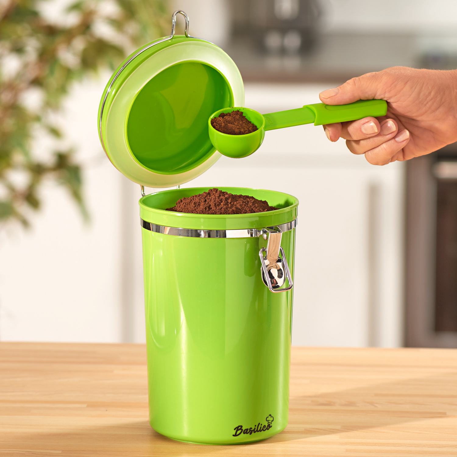 Kaffeedose grün Basilico, Artikelnummer: 4149900